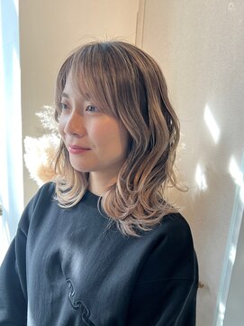 アンド バイ 五反田(_&.By:U) フェミニンロング/似合わせカット/ウェーブミディアム/五反田