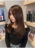 【杉本大地】韓国レイヤー/ブラウンカラー/ブリーチなしカラー