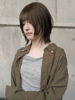 ニコフクオカヘアーメイク(NIKO Fukuoka Hair Make)&nbsp;[NIKO]レイヤーボブ/オリーブベージュ/透明感カラー/ボブ