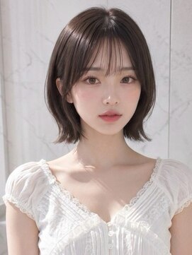ユーフォリア 銀座(Euphoria) アッシュグレーくびれミディアムミディアムレイヤーエギョモリ☆