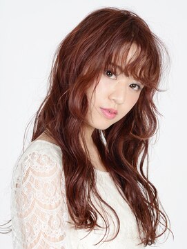 アースコアフュールボーテ 太田店(EARTH coiffure beaute) ボルドーフェザーロング