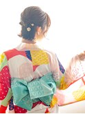 浴衣の着付け ご予約はお電話のみ