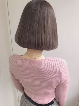 テオ(Theo) Theo /ピンクアッシュ/ 巻き髪風パーマ/ミディアムボブ