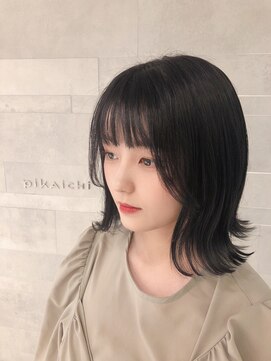 ピカイチ 上通店(pikA icHi) 黒髪風×透明感カラー