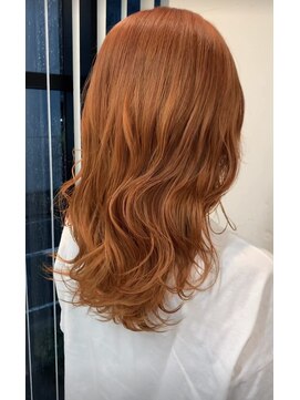 アイリー 名古屋(A/LEE) ブリーチ×オレンジカラー