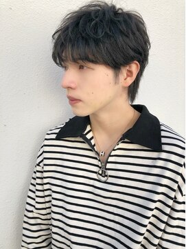 リークフー(Ree cu fuu) 爽やかメンズ☆無造作ダークアッシュにマッシュウルフ　近藤