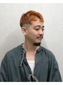 ワイルド★刈り上げ./ツーブロック×オレンジ
