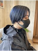 #ダークアッシュ#ネビージュ#ネイビー#ブルーブラック