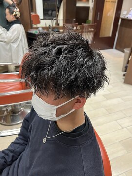 オムヘアー (HOMME HAIR) 【HOMME HAIR 佐藤】 ツイストスパイラルパーマ スタイル