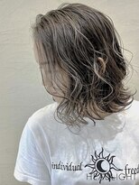 アーサス ヘアー デザイン 上野店(Ursus hair Design by HEADLIGHT) ミディアム×グレージュハイライト