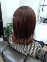 ユニ ヘアサロン イシグロ(yuni HAIRSALON ishiguro) 外ハネ長めボブ