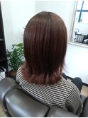 外ハネ長めボブ