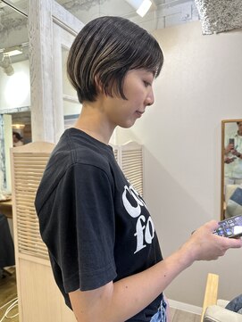 リノショアーズ ショウナン 辻堂店(RinoShores SHONAN) 大人可愛い大人美人小顔カット丸みショートショコラベージュ