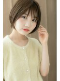 ■マットブラウン前下がり小顔マッシュボブ17★浦和20代30代40代