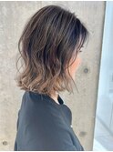 白髪ぼかしバレイヤージュ