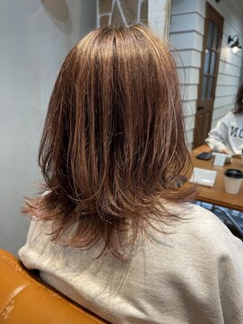 ロゴス 天王台北口店(LOGOS) ミディアムヘア/デザインカラー/フェイスフレーミング/天王台
