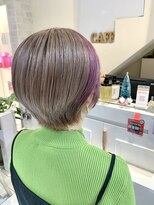 ネオリーブカフ 鶴ヶ峰店(Neolive caff)&nbsp;ミルクティーベージュ　ダブルカラー　ハイトーンカラー