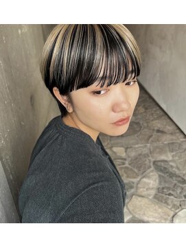 ピープル(people) ハイライト×マッシュショート