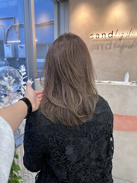 サンド 鹿児島中央(sand) @sei___sandレイヤーカット/ショート/鹿児島中央駅