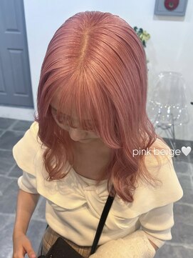 ペレ 栄店(PELE) 前髪/アンブレラカラー/こなれミディ/イメチェン/ウェーブパーマ