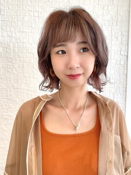ヘアーデザイン アンジェロ インアルト(Hair Design Angelo In alto) ナチュラルウェーブミディ
