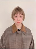 オンマユマッシュショートボブ