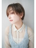 【GEEKS渋谷】オリーブベージュ/春ショート/春カラー/くびれヘア