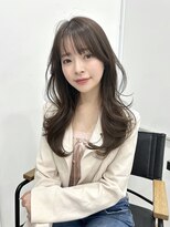 ユーフォリア 渋谷グランデ(Euphoria SHIBUYA GRANDE)&nbsp;レイヤーカット　くびれ巻き　顔まわりカット　ベージュカラー