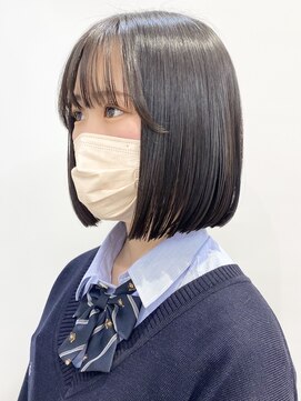 モリオフロムロンドン 松戸店(Morio from London) 【モリオ松戸　石山】黒髪ぷつっとボブミニボブナチュラルボブ