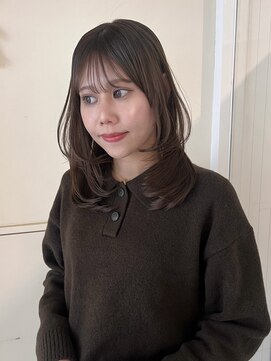 オリーブカラー/暗髪/韓国/広島/袋町