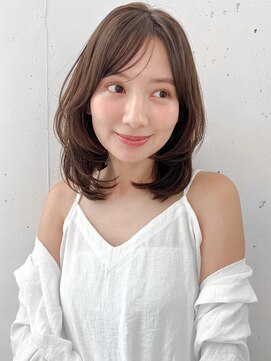 キリ 表参道(kyli) ダークアッシュ前髪美髪大人可愛いミディアムレイヤーカット
