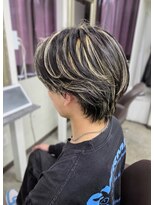 ノミネーション(Nomination) センターパート×ニュアンスパーマ×メッシュ