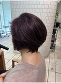春カラー くびれショートボブ