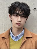 韓国マッシュシャドウパーマカルマヘアダウンパーマ