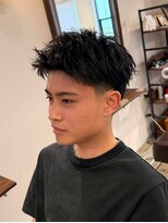 メゾンフォーメン 心斎橋店(Maison for men) スパイキーショート テーパーフェード