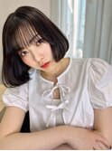【高田彩乃】タッセルボブ/韓国ヘア/前髪/顔周り