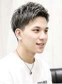 爽やか夏×メンズ清潔感アップバングビジネススタイル