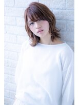 ヘアーアートシフォン 川口東口店(hair art chiffon) 3Dカラー&ジグザグバングのノットヘアでモードなミニマムボブ