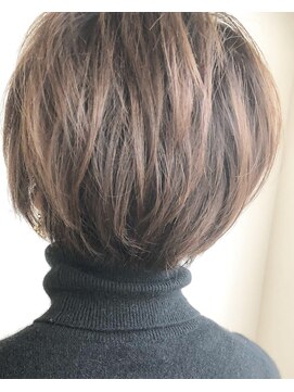 【ao hair garden】ショートボブ×オリーブグレージュ