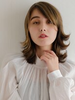 ヘア ラボ ニコ 藤沢店(hair Labo nico...)&nbsp;外ハネ ミディアム