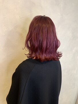 アンジェリカラボ 梅田店(ANGELICA LABO) 【Angelica川又style】大人可愛いゆるふわウェーブピンクローズ