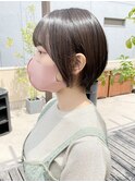 ショートマッシュ/大人可愛い/ニュアンス/ひし形シルエット