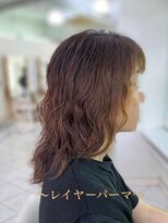 ミューズ 新小岩店(HAIR&NAIL MUSE)&nbsp;レイヤーパーマウルフパーマレイヤーロングうるツヤゆるふわ巻き