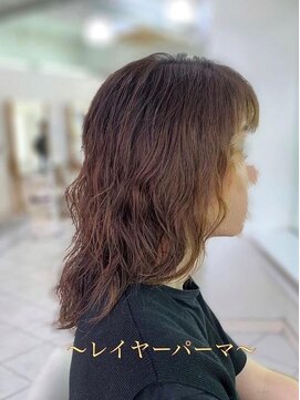 ミューズ 新小岩店(HAIR&NAIL MUSE) レイヤーパーマウルフパーマレイヤーロングうるツヤゆるふわ巻き