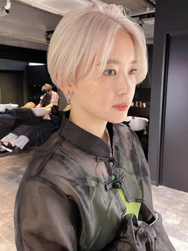 リンドトウキョウ ウメダ(LINDO TOKYO) my03_ハンサムショート×ホワイトブロンド/ハイトーン/Wカラー