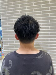 アップバンクショート【ツーブロック短髪刈り上げ】