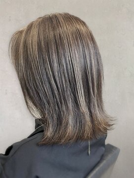 レポヘアー(Repos hair) 20代30代40代大人可愛いミルクティーベージュハイライト
