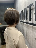 アンダーバーホワイト 南海難波店(_WHITE)&nbsp;丸みショート