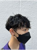 ツイストスパイラルパーマメンズカットメンズショート札幌大通
