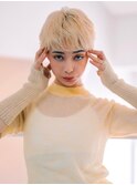 ブロンドマニッシュショート ハイトーンカラー1